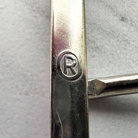 Vintage Silver Tone Simple Basic Belt Buckle - Picture 8 of 8